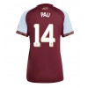 Aston Villa Pau Torres #14 Hjemmedrakt Kvinner 2025-26 Kortermet